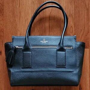 Kate Spade Large Southport Oden Black Pebble Grain Leather Shoulder Tote Bag
